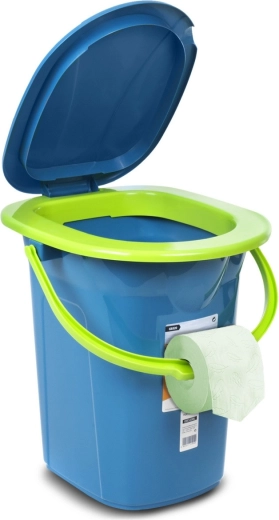 Praktisk håndtag med toiletpapirholder