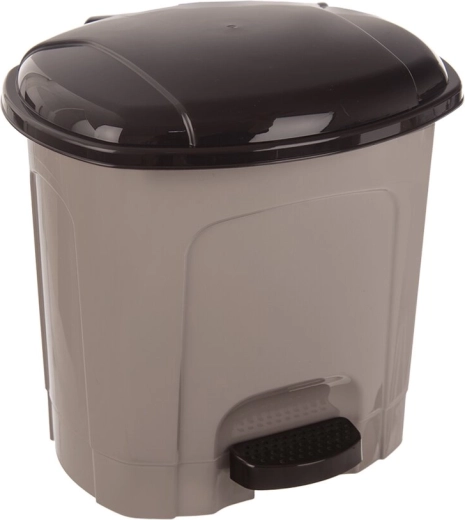 Affaldsspand med pedal 3 l, kaffebrun