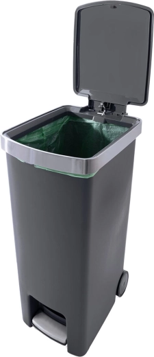 Låg til diskret opbevaring af affald