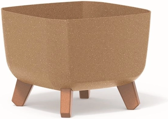 Blomsterkrukke Gracia Square Eco Wood 24 × 24 cm naturo