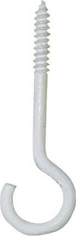 Lysekronekrog 60 × 4,5 mm hvid (10 stk)