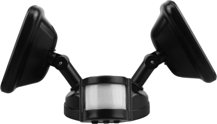 Bred og målrettet belysning takket være dobbelt hoved