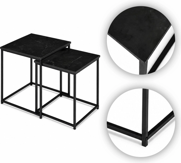 Elegante bordplader med marmordekor