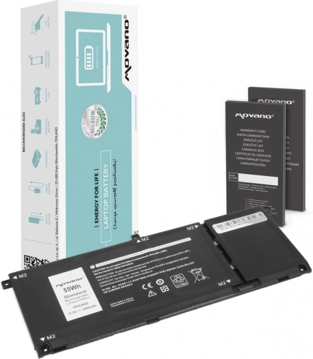 Movano-batteri til Dell Inspiron 5400/5401/5402/5406/5501/5508 3600 mAh 55 Wh