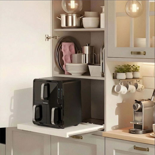 Kompakt placering og dual-zone effekt 2800 W