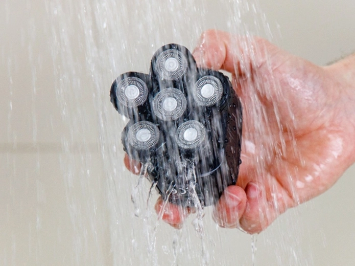 Vandtæt IPX6-design til tør- og vådbarbering