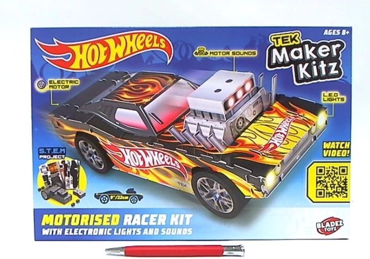 Hot Wheels Bladez Rodger Dodger – byggesæt med lys og lyd
