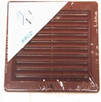 Ventilationsgitter med net 200 × 200 mm, hvid