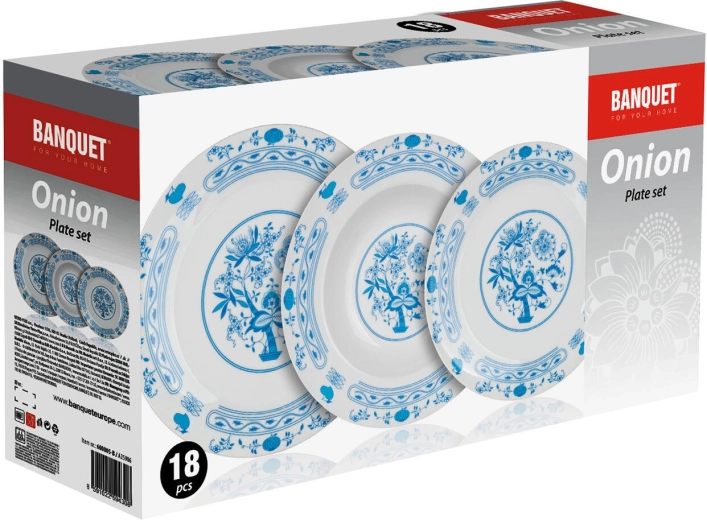 Praktisk sæt med 18 dele til en komplet menu