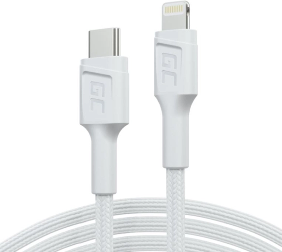 PowerStream kabel USB-C til Lightning 1 m MFi, PD, hvid