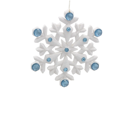 Glitrende motiver af snefnug