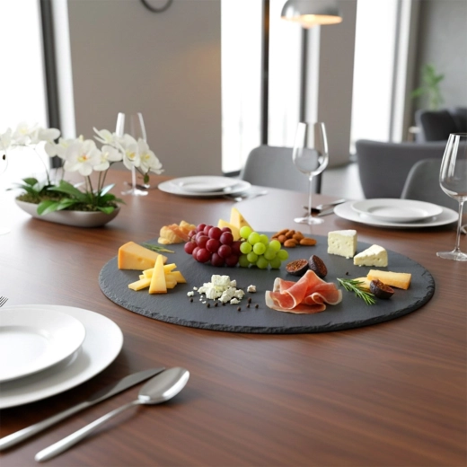 Stilfuld præsentation på natur-skifer