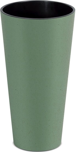 Blomsterkrukke Tubus Slim Eco Wood 20 cm – grøn
