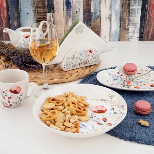 Stilfuldt blomstermotiv Mohn