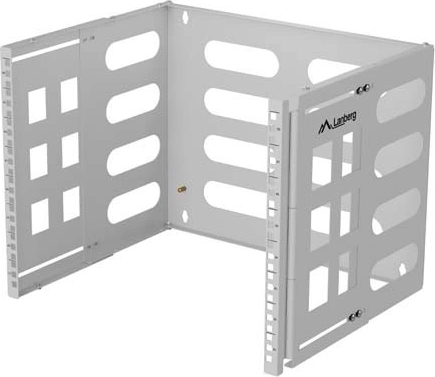 Vægbeslag RACK 19" 8U, dybde 400/240 mm, grå