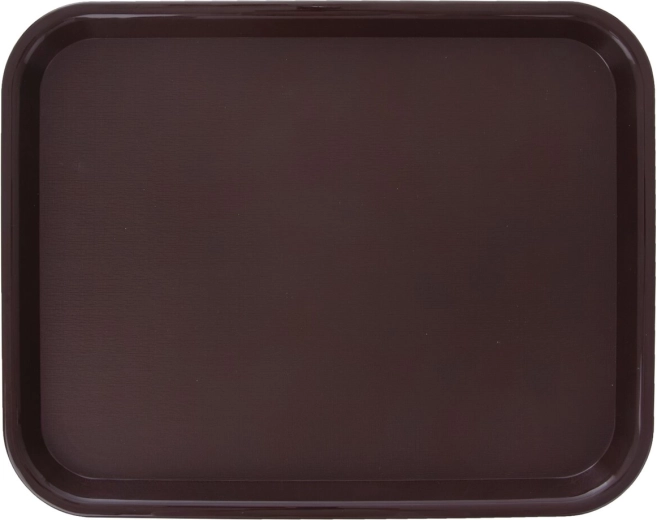Serveringsbakke i plast (UH) 45,5 × 35,5 cm brun