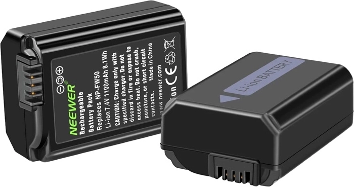 Pålidelige NP-FW50-batterier med beskyttelse