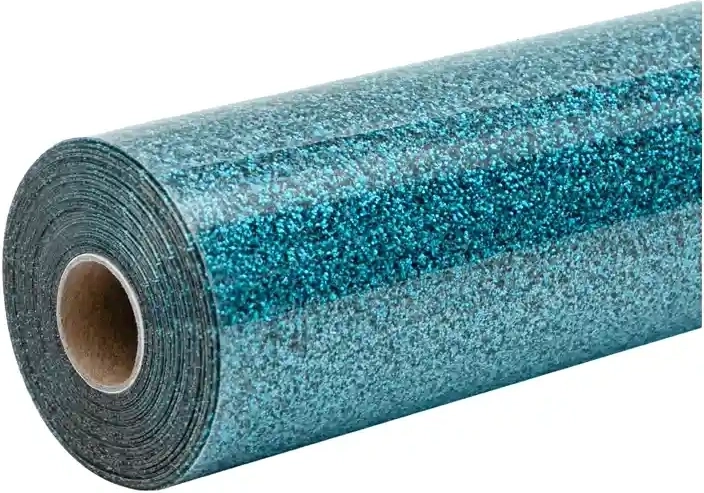 HTVRONT glimmerfolie til varmeoverførsel 30,5 × 90 cm – Blå