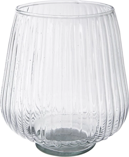Glasvase af genbrugsglas 17 × 17 × 19 cm (assorteret 3 varianter)