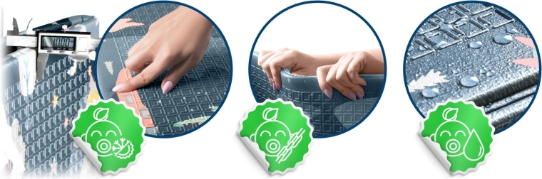 Støddæmpning og varmeisolering takket være 1 cm XPE