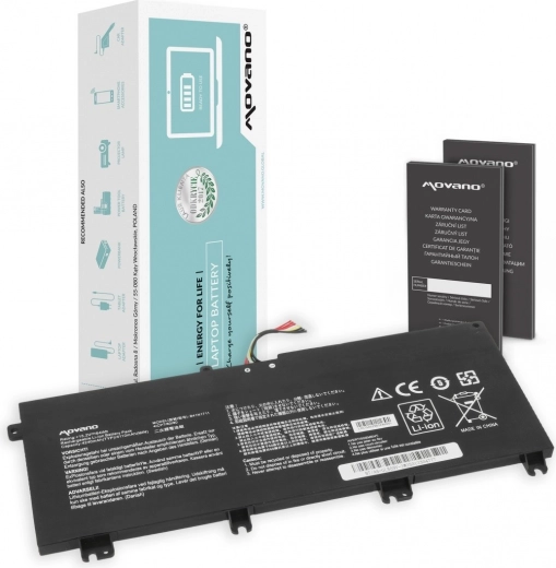 Movano-batteri til Asus ROG Strix GL703VD / GL503VM / GL503VD / FX503VM (B41N1711) 4240 mAh 64 Wh