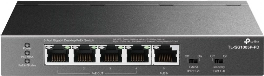 Netværksswitch TP-Link TL-SG1005P-PD med 5 gigabit-porte PoE