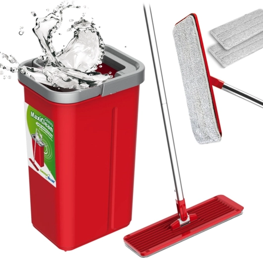 Fladmop med spand og vridemekanisme GreenBlue MaxiClean