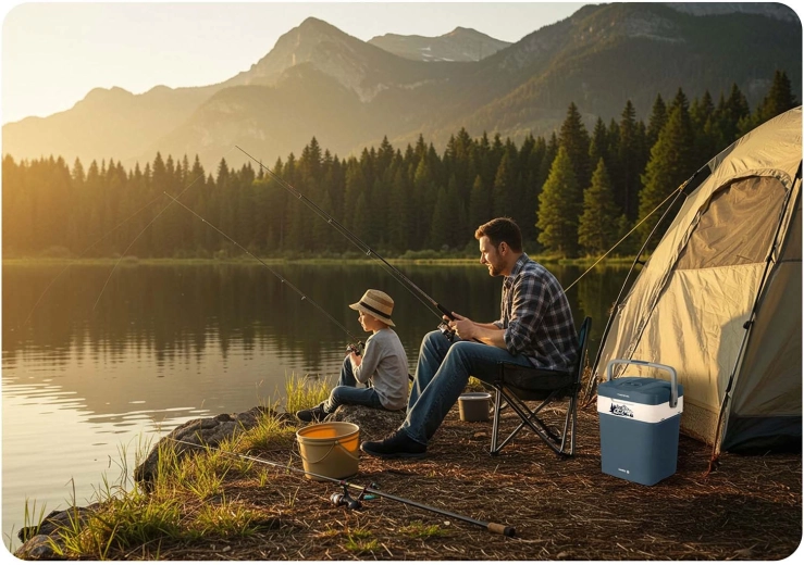 Ideel til camping, strand og picnic
