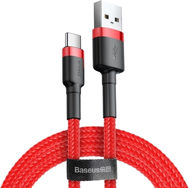 Baseus Cafule USB-C-kabel 1 m rød