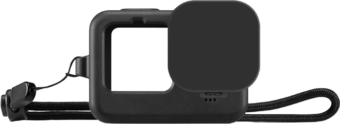 Silikoneetui Puluz til GoPro HERO12/11/10/9 Black med objektivdæksel og håndledsrem - 1 stk.