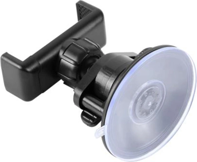 Puluz-holder til smartphone med sugekop og roterbart 360°-led, sort