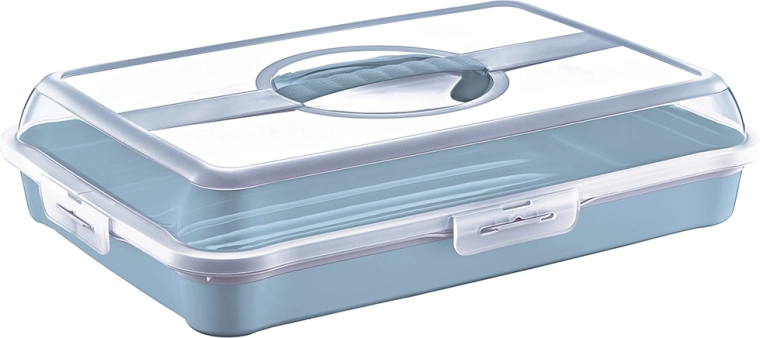 Kage- og dessertbeholder Party-Butler nordic blue 43 × 29,5 × 10,5 cm