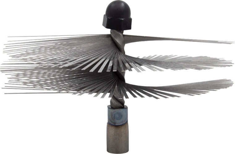 Skorstensbørste i rustfrit stål, 150 mm