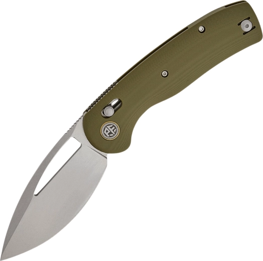 Petrified Fish Viper foldekniv 8,9 cm, stonewash, grøn G10
