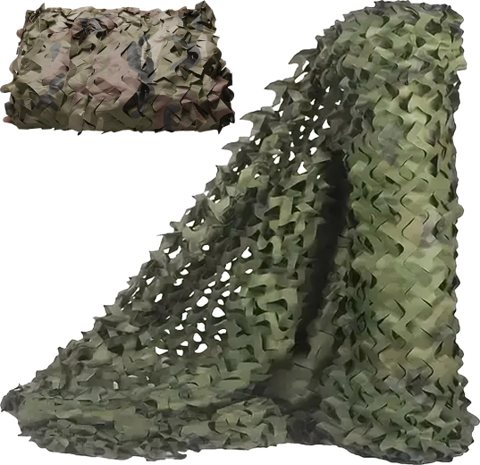 Militært camouflagenet moro 2 × 2 m til altan (afskærmning) - 1 stk.