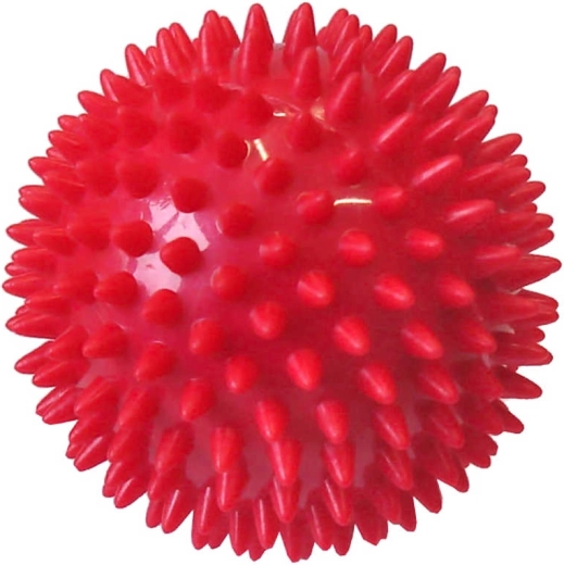 ACRA massagebold (pindsvin) 7,5 cm rød - 1 stk.