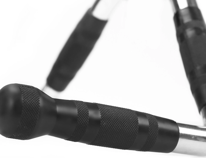 Ergonomiske greb med skridsikker overflade