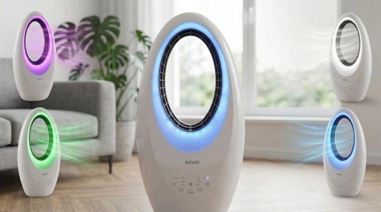 LED-ring og behagelig atmosfære i 4 farver