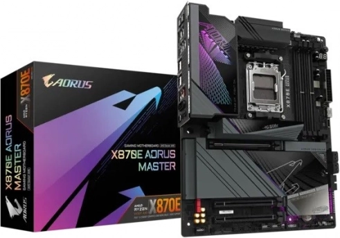 bundkort gigabyte x870e aorus master (am5, ddr5, atx, usb4, wi‑fi 7)