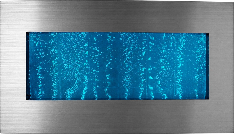 Hængende boblevandvæg med RGB LED-belysning 95 × 55 × 11,5 cm