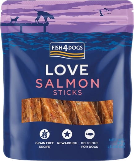 Fish4Dogs Love laksestænger til hunde 85 g