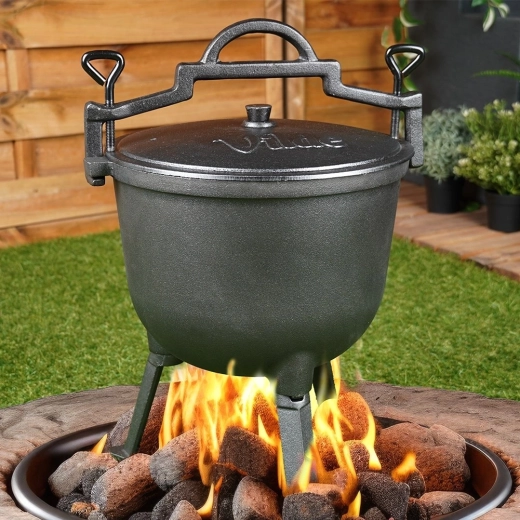 Stabilt treben for sikker madlavning over bål