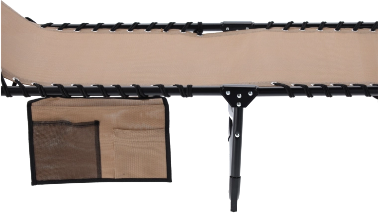 Robust stålramme og elastisk stofopsætning