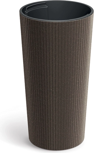 Blomsterkrukke Lamia Slim Eco Wood kaffe