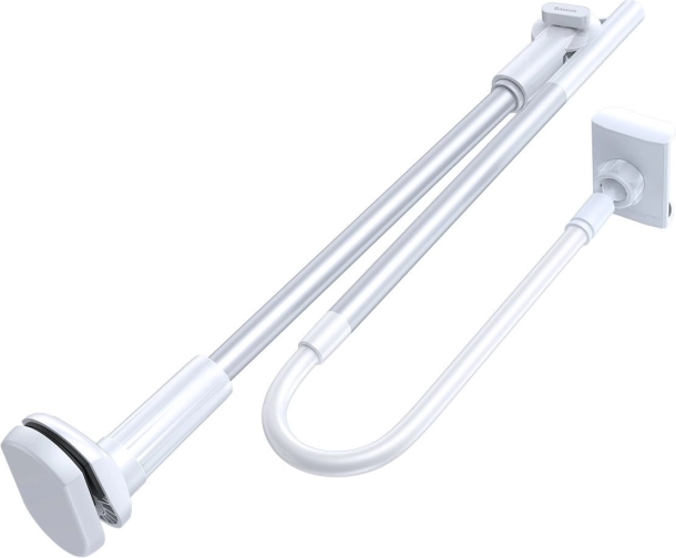 Baseus fleksibel telefon- og tabletholder med klips – sølv