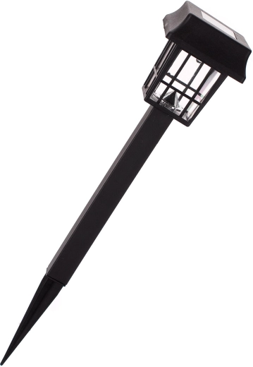 Solcelle-havelampe 1 LED sort