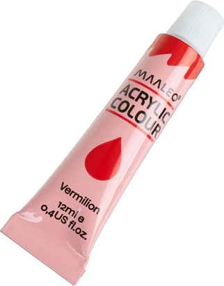 24 akrylfarver med høj farvemætning