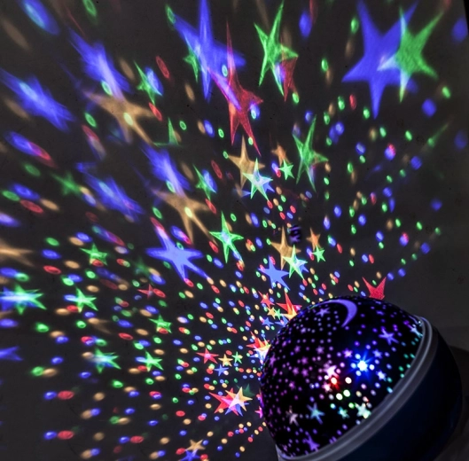 Solight LED-projektionskugle multicolor med rotation og 9 tilstande