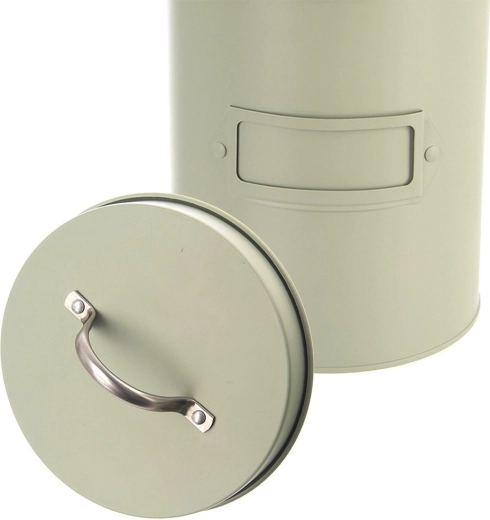 Låg med metalhank for nem åbning