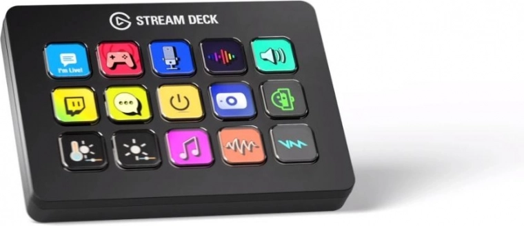 Stream Deck MK.2 betjeningspanel med 15 LCD-knapper